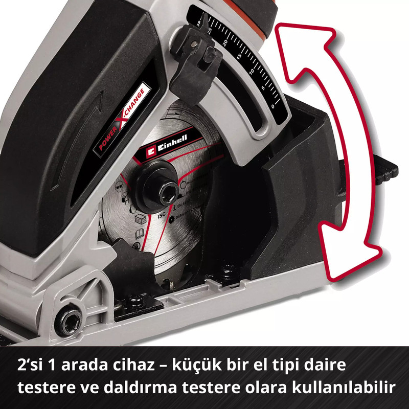 Einhell TE-CS 18/89 Li Akülü Mini Daire Testere (Solo) - 4331100