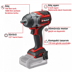 Einhell TP-CW 18/750-C Li BL Darbeli Somun Sıkma - 4510065