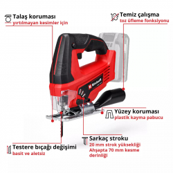 Einhell TC-JS 18 Li Akülü Dekupaj Testere (Solo) - 4321209
