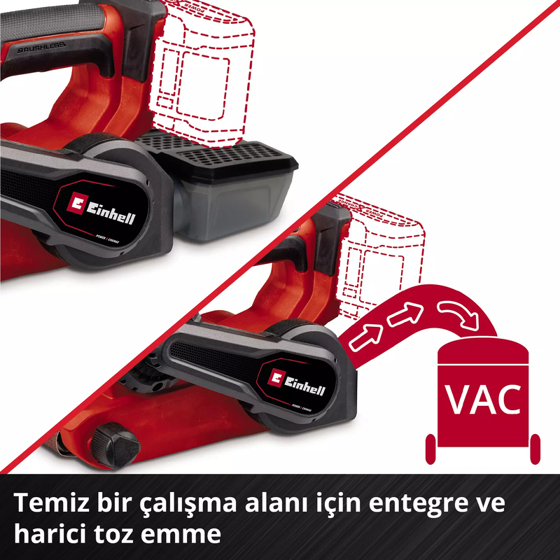Einhell 18V 457x75mm Kömürsüz Tank Zımpara Solo 4466270